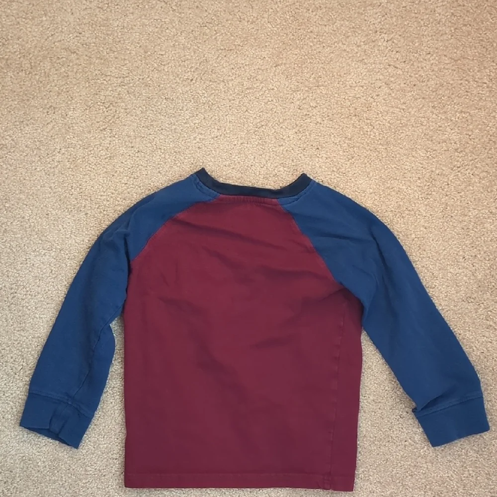 Gymboree Burgundy and Navy 'Rad Like Dad' Long Sleeve Tee